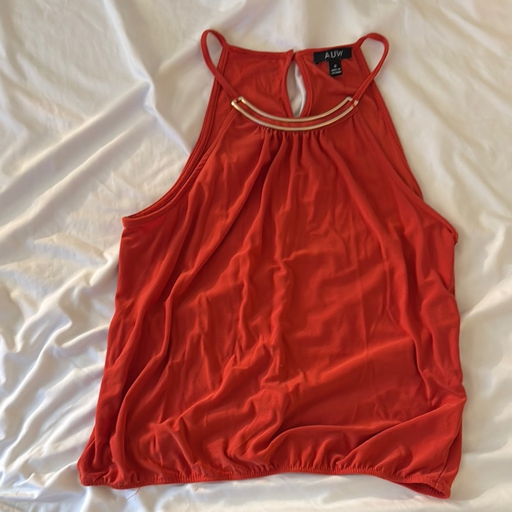 Women's Vibrant Orange Tank Top